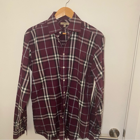 Authentic purple Burberry cotton button up - Picture 5 of 5